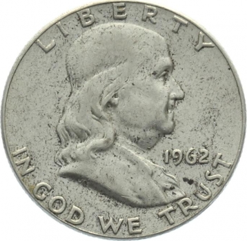 USA 1/2 Dollar 1962 o. Mzz. - Franklin